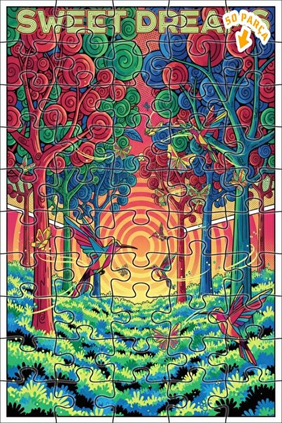 Teona Ahşap لغز خشبي مؤطر بطبقتين من رؤيا أورانج، بتصميم فني لفراشة طائر الفر...