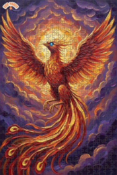 Teona Ahşap لغز خشبي بمظهر لوحة زيتية لـ 'سيد اللهب' 500 قطعة 50×30