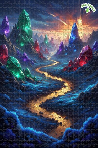 Teona Ahşap لغز خشبي بإطار مزدوج الطبقات بمظهر لوحة زيتية من كريستال فالي، 80...