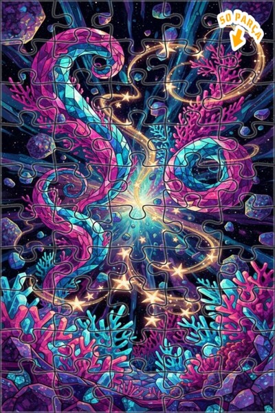 Teona Ahşap لغز خشبي بإطار ذو طابقين بمظهر فسيفساء زجاجية من كوزميك ميركان در...