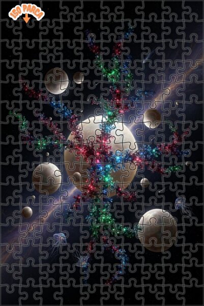 Teona Ahşap لغز خشبي بإطار مزدوج الطبقات من جالاكتيك ميركان تري 150 قطعة 20x30