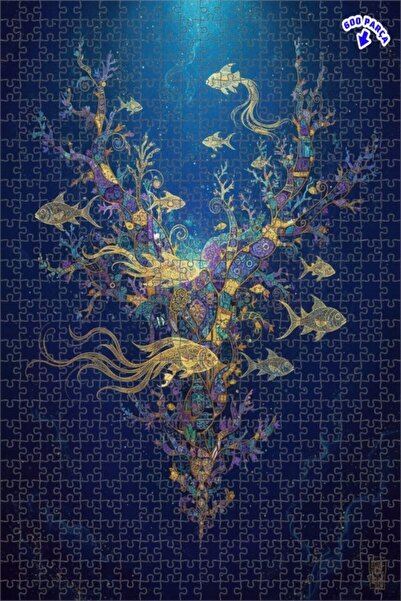 Teona Ahşap لغز خشبي بإطار مزدوج الطبقات بمظهر لوحة زيتية لاستكشاف تحت الماء ...