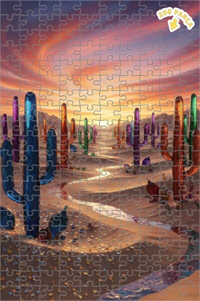 Teona Ahşap لغز خشبي ملون بإطار مزدوج الطبقات بتصميم الحب الصحراوي 200 قطعة 2...