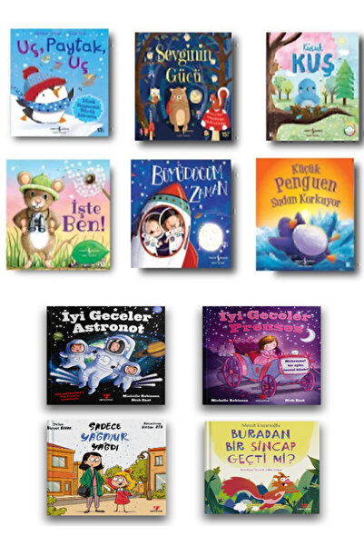 TÜRKİYE İŞ BANKASI KÜLTÜR YAYINLARI 10 lu Çocuk Kitabı Seti / Okul Öncesi / B...