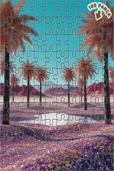 Teona Ahşap لغز خشبي مؤطر بطبقتين من فنون الغابة الرقمية الغامضة في واحة فاها...