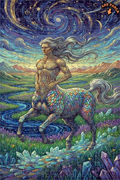 Teona Ahşap لغز خشبي على شكل رجل الحصان (السنتور) من رسمة زيتية لنجوم، 400 قط...