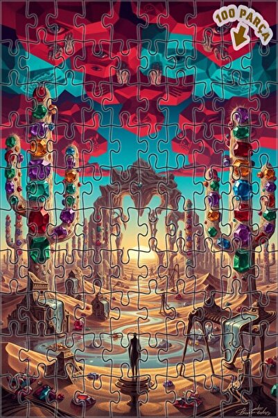 Teona Ahşap لغز خشبي بإطار مزدوج الطبقات من سيريال جيمينت فيلاي 100 قطعة 25x25