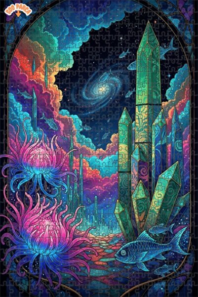 Teona Ahşap لغز خشبي بإطار مزدوج الطبقات على شكل سمكة كريستالية لا نهاية لها ...