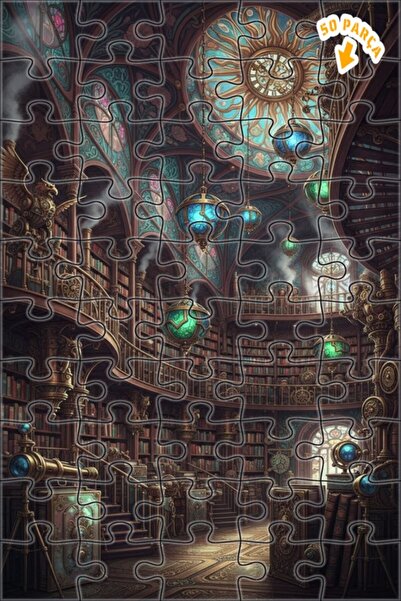 Teona Ahşap لغز خشبي مؤطر من طابقين مطلي بالزيت لمكتبة العصر الفيكتوري التي ت...