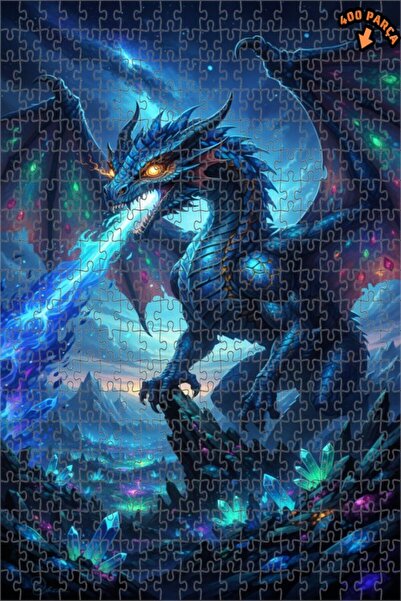 Teona Ahşap لوحة فنية بتأثير زيتية لتنفس التنين السحري، لغز خشبي بإطار مزدوج ...