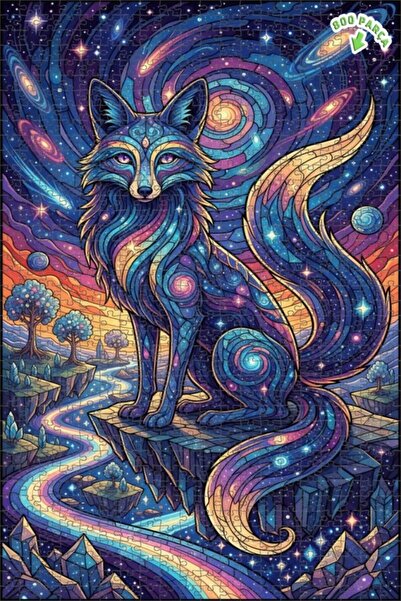 Teona Ahşap لغز خشبي بإطار مزدوج الطبقات من فن الفسيفساء الكوني 800 قطعة 70x50