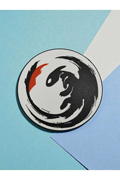 3D Layshop Set of 4: Toothless Tail Logo Coasters (4 Pieces)