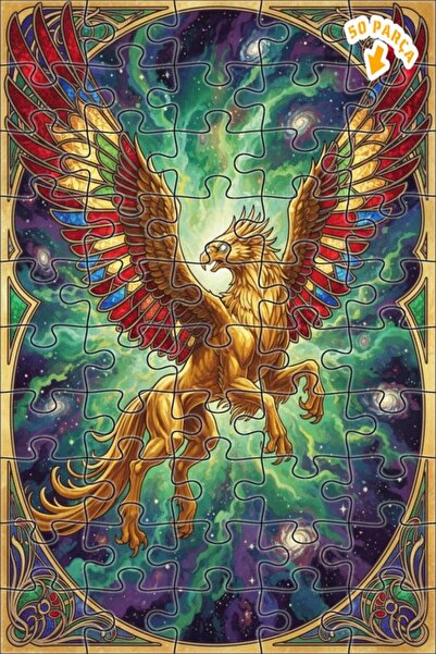 Teona Ahşap لغز خشبي بإطار مزدوج الطبقات من جولدن وينجد جريفين جالاكتيك رودر،...