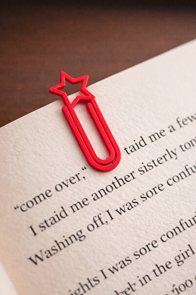 Vescarri 10 قطع من مشابك الأوراق على شكل نجمة - مفكرة مزخرفة ومشبك مكتبي