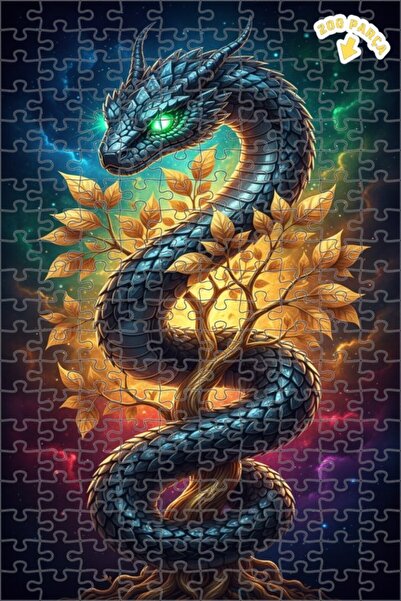 Teona Ahşap لوحة فنية حديثة بمظهر زيت الديكوباج على شكل شجرة التنين، لغز خشبي...