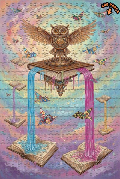 Teona Ahşap ألغاز خشبية مؤطرة بطبقتين بتصميم كتاب الحكمة والبومة الميكانيكية،...