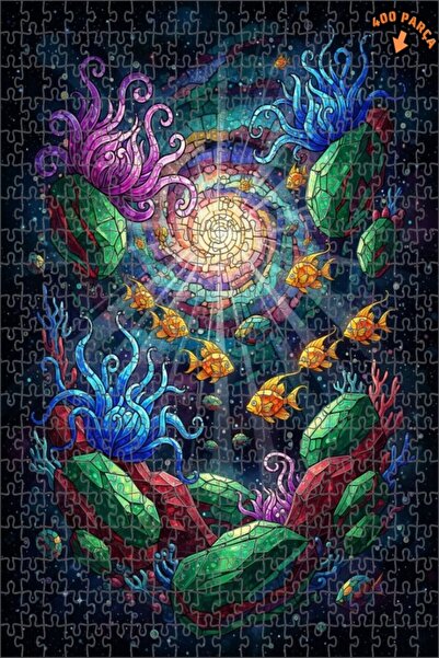 Teona Ahşap لغز خشبي ملون بإطار مزدوج الطبقات من نوع 'أحلام الغواصين' 400 قطع...