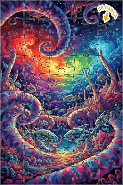 Teona Ahşap لغز خشبي رائع بإطار مزدوج الطبقات بمظهر لوحة زيتية يشبه حلم الغوا...