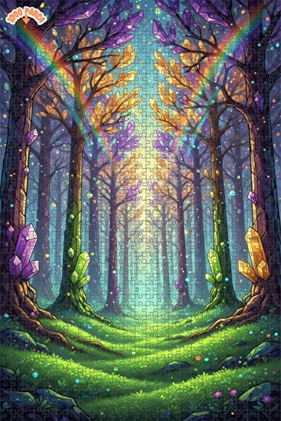 Teona Ahşap لغز خشبي بإطار مزدوج الطبقات من كريستال أوراند ووندرلاند 1000 قطع...