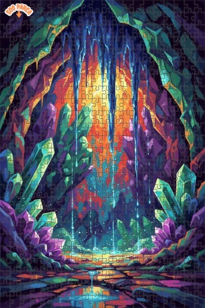 Teona Ahşap لغز خشبي بإطار مزدوج الطبقات بمظهر لوحة زيتية فنية كريستالية 500 ...