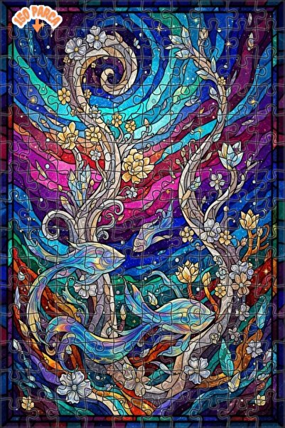 Teona Ahşap لغز خشبي بإطار مزدوج الطبقات من ماجيك أكواريوم آرت 150 قطعة 20x30