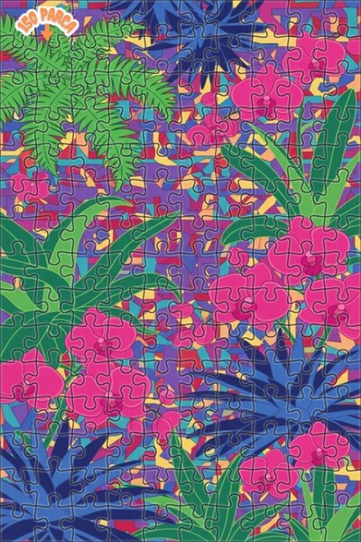 Teona Ahşap لغز خشبي بإطار مزدوج الطبقات بألوان الحديقة الاستوائية 150 قطعة 2...