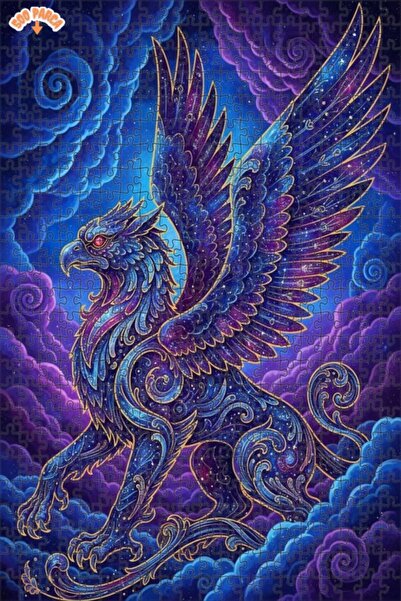 Teona Ahşap لغز خشبي بإطار مزدوج الطبقات من جوكيستل جريفين 500 قطعة 50x30