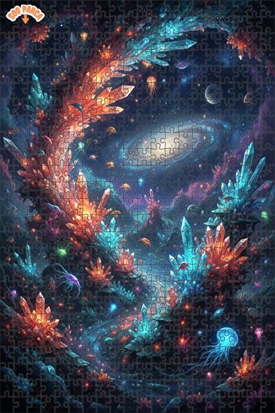 Teona Ahşap لغز خشبي من كريستال جالاكسي سي، لغز خشبي بإطار مزدوج الطبقات، 500...