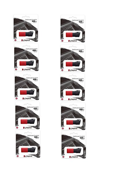 Kingston 128 GB DTXM/128GB DataTraveler Exodia USB 3.2 USB Bellek- 10Adet