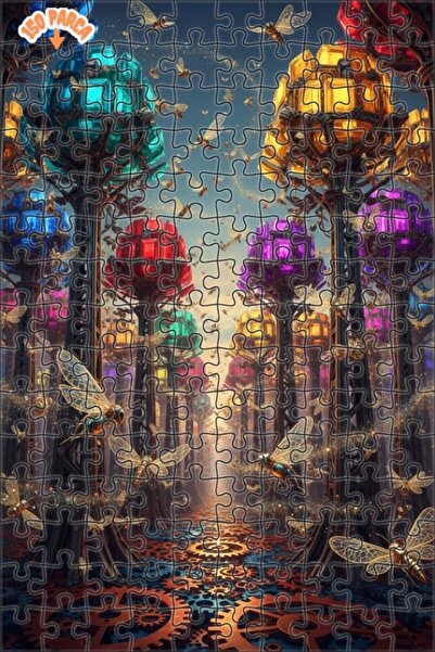 Teona Ahşap ألغاز خشبية مربعة الشكل من دايموند تريز آند ميكانيكال بيتايز مكون...