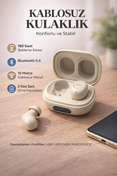 ROSE TEKNOLOJİ 180 SAAT BEKLEME SÜRELİ BT 5.3 ŞARJ KUTULU MİNİ SPOR KABLOSUZ ...