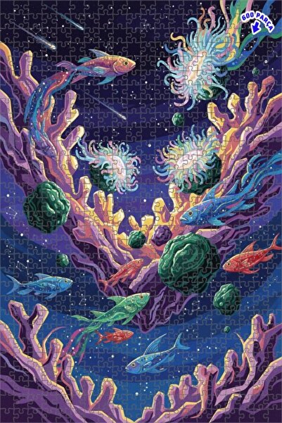 Teona Ahşap لغز خشبي رائع على شكل قارب غواصة يرقص بألوان زاهية، مكون من طابقي...