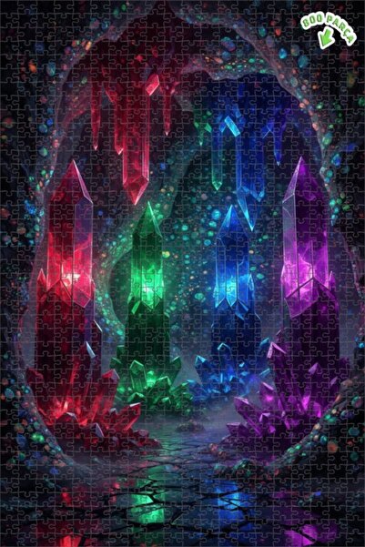 Teona Ahşap لغز خشبي بإطار مزدوج الطبقات بمظهر لوحة زيتية لامع كالكريستال 800...