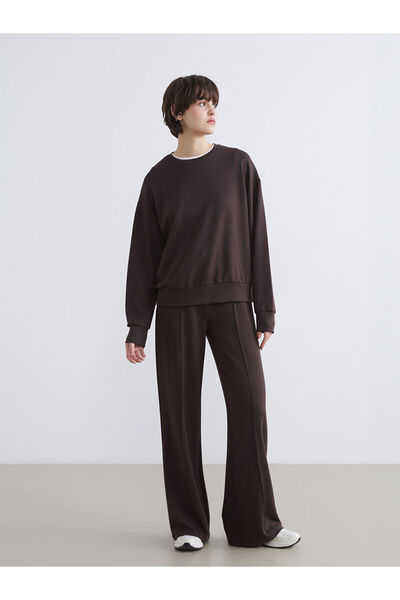 LC Waikiki Elastic Waist Wide Leg Women's Sweatpants (S6)