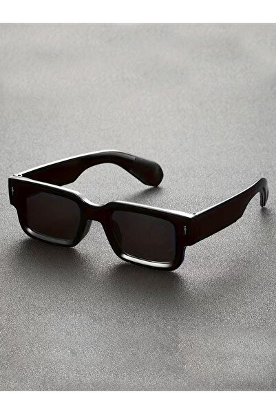 Filmaldım Black Sunglasses Rectangle Frame Glasses