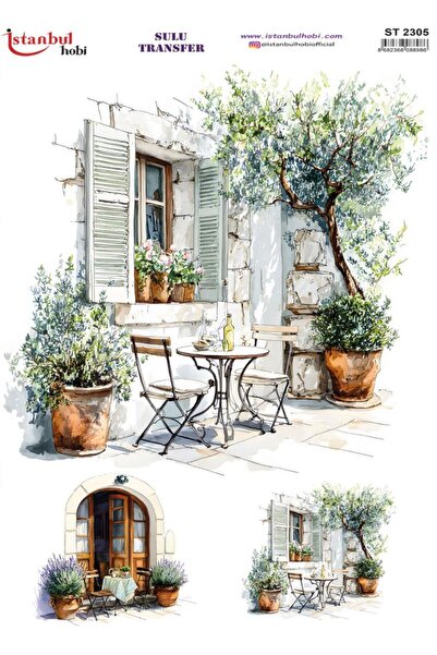 İstanbul Hobi Sulu Transfer Kağıdı 25x35cm ST-2305