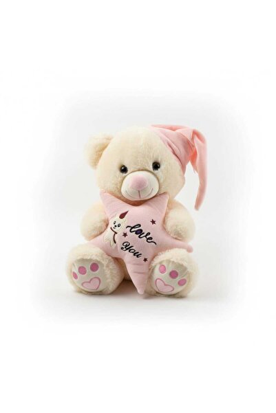 Daily Bazaar Sleeping Companion Purple Star Plush Bear - 30 cm Soft Textured ...