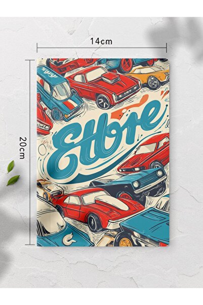 gxe.art Unlined Notebook Hotwheels Car Patterned Notebook Notepad Mind and Me...