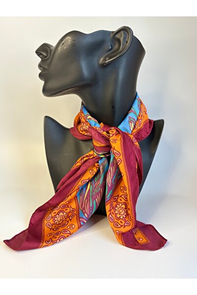 BHR AKSESUAR Patterned Square Scarf (45X45 cm)