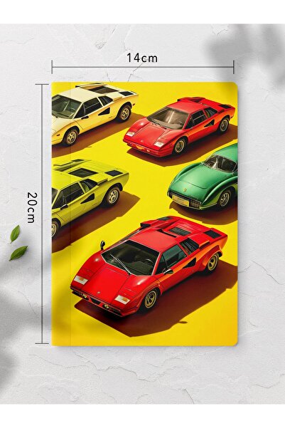 gxe.art Unlined Notebook, Sports Car Pattern Notebook, Notepad, Mind and Memo...