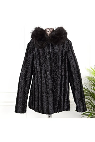 OEM Black faux astrakhan fur coat Dinna