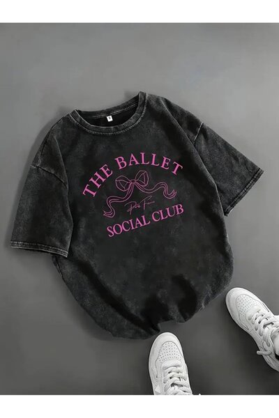 Le Savu Washablekiller Cat Printed Unisex Oversized Vintage T-Shirt