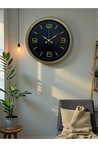 MBB ETİCARET Zentime 40 Cm Metal Eskitme Vintage Duvar Saati