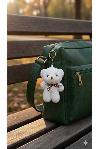 Şirin Αφράτο στρογγυλό μπρελόκ αρκουδάκι - Μαλακό βελούδινο αξεσουάρ τσάντας