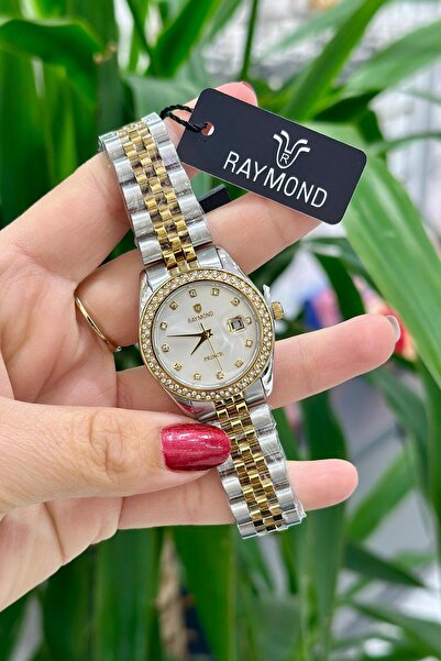 Raymond Orijinal Çelik Kasa Çelik Kordon Su Geçirmez 2 Yıl Garantili Kadın Ko...