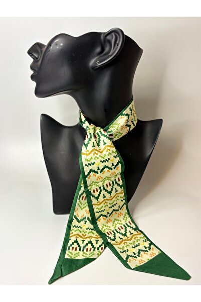 BHR AKSESUAR Patterned Thin Scarf, Ribbon (6X85 cm)