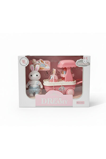 MEGA BAY DREAMY - Tavşan Ailesi - Dondurma Arabalı Oyun Seti