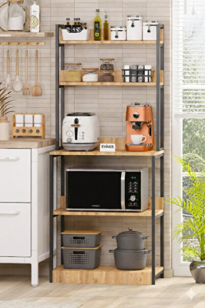 EVİMCE MOBİLYA Kahve Köşesi Mutfak Bangosu çok Amaçlı Dolap büyük boy Fırın D...