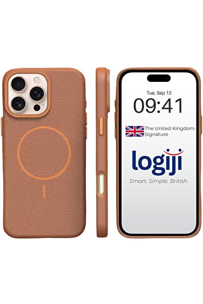 Logiji حافظة لاديرا لآيفون 14 برو - تصميم بتأثير الجلد العتيق - متوافقة مع ما...