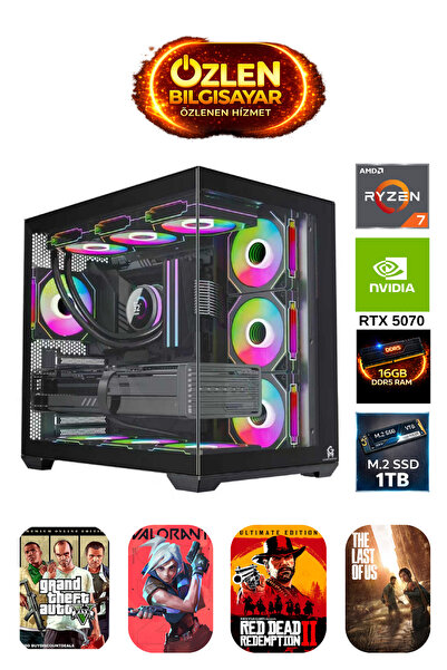 ÖZLEN XL2 - Ryzen 7 7800X3D | 16GB DDR5 Ram | 1TB M.2 SSD | RTX 5070 12GB Oyu...